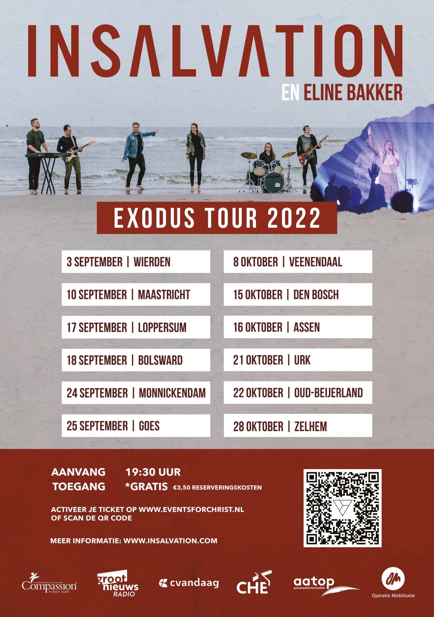 Tourdata: 03 september Wierden 10 september Maastricht (Cadier en Keer) 17 september Loppersum 18 september Bolsward 24 september Monnickendam 25 september Goes 08 oktober Veenendaal 15 oktober Den Bosch 16 oktober Assen 21 oktober Urk 22 oktober Oud-Beijerland 28 oktober Zelhem